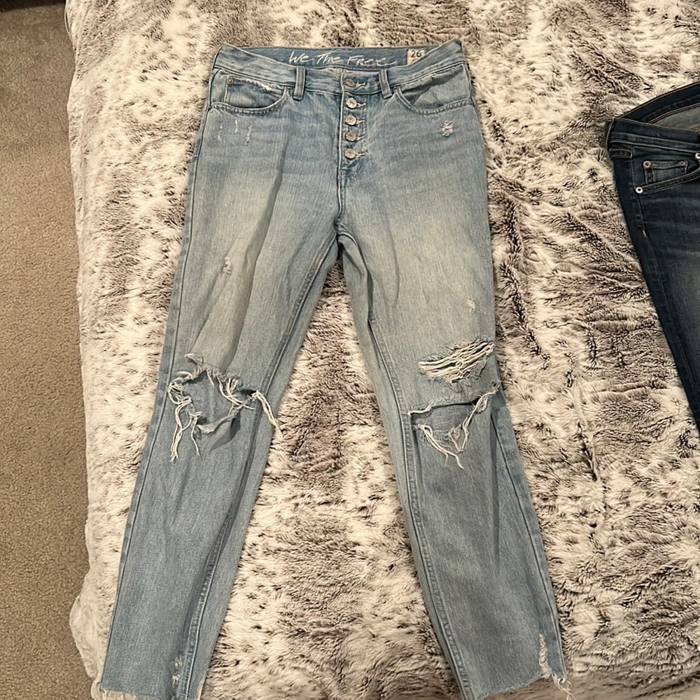 Free People jeans, regular high rise